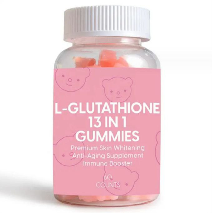 L-glutathion Collagène 13 en 1 Gummies blanchissant la peau en stock