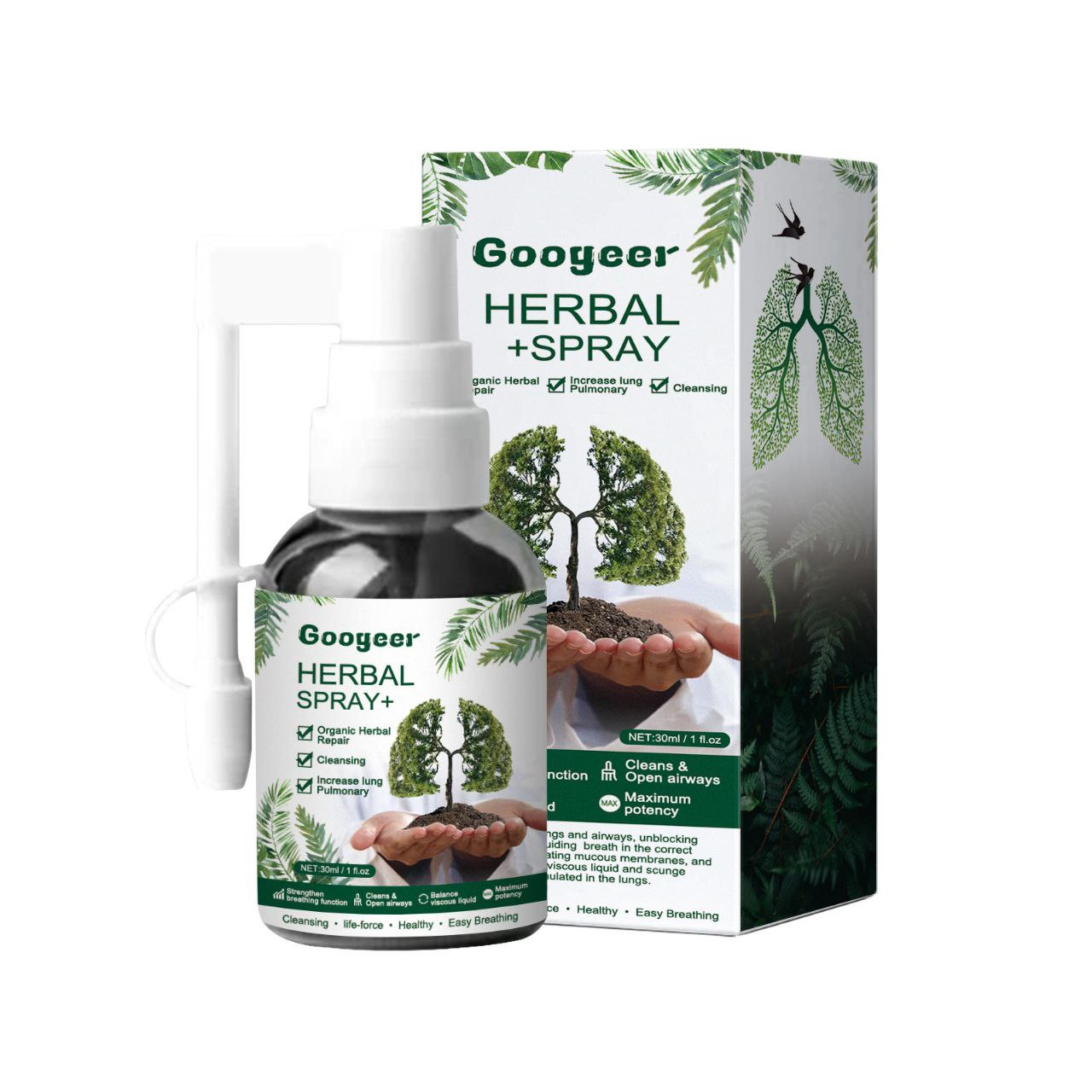 Googeer Herbal Repair Spray Soulage l'inconfort physique, la fatigue, détend le corps en spray de soins à base de plantes 30ml