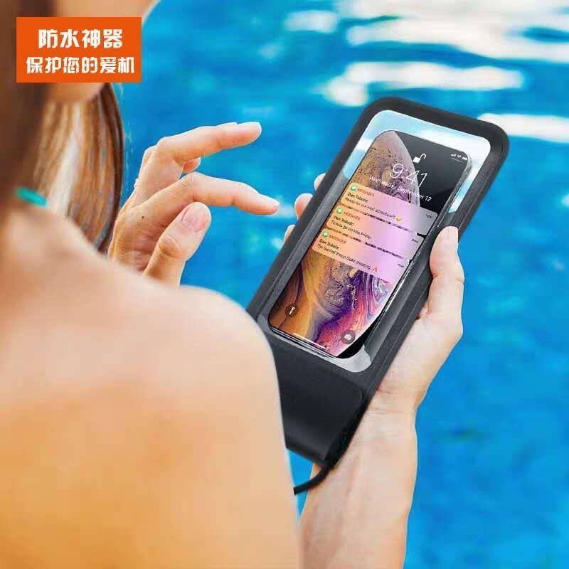 Protège Téléphone portable Sacoche étanche écran tactile couverture de plongée bord de mer ou piscine Couverture étanche à la pluie peu être suspendu cou