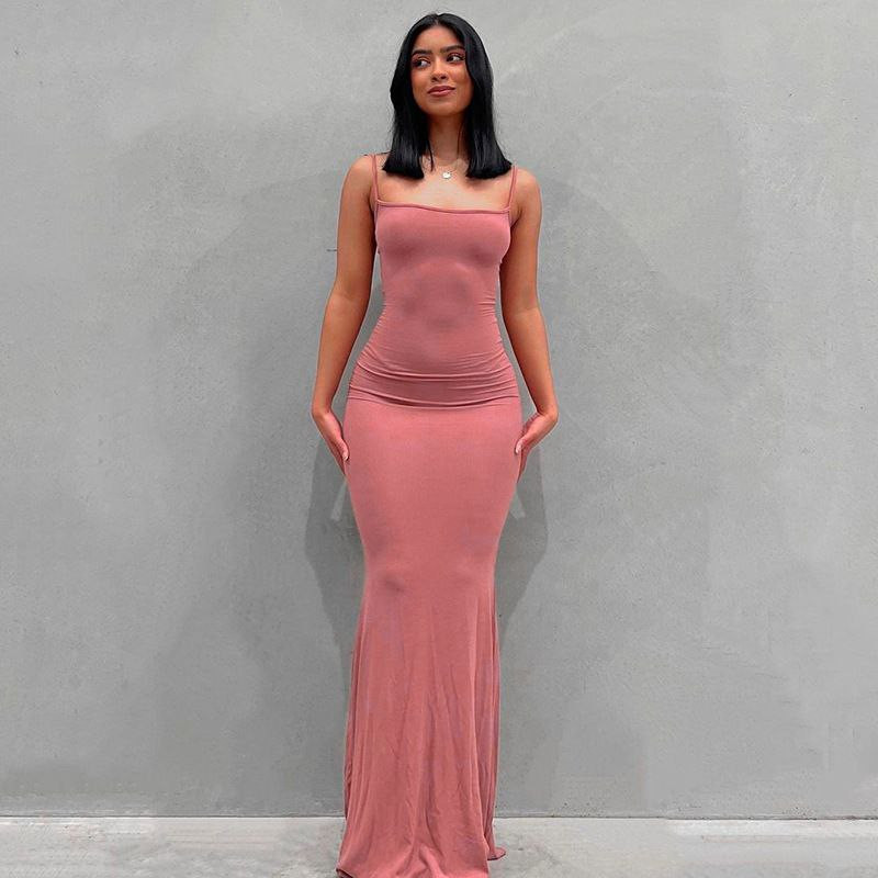 Kardashian écrémé la pêche humaine de remplacement Pure Desire Slim Peach Butt Strap Longue jupe en queue de poisson