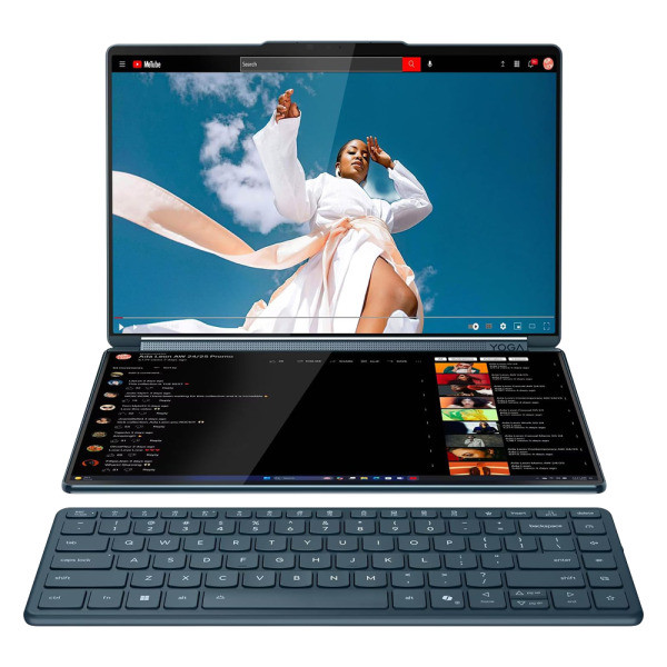 Lenovo YOGA Book 9i AI Starter Edition, ordinateur portable ultrafin à double écran tactile core i7 de 16Go