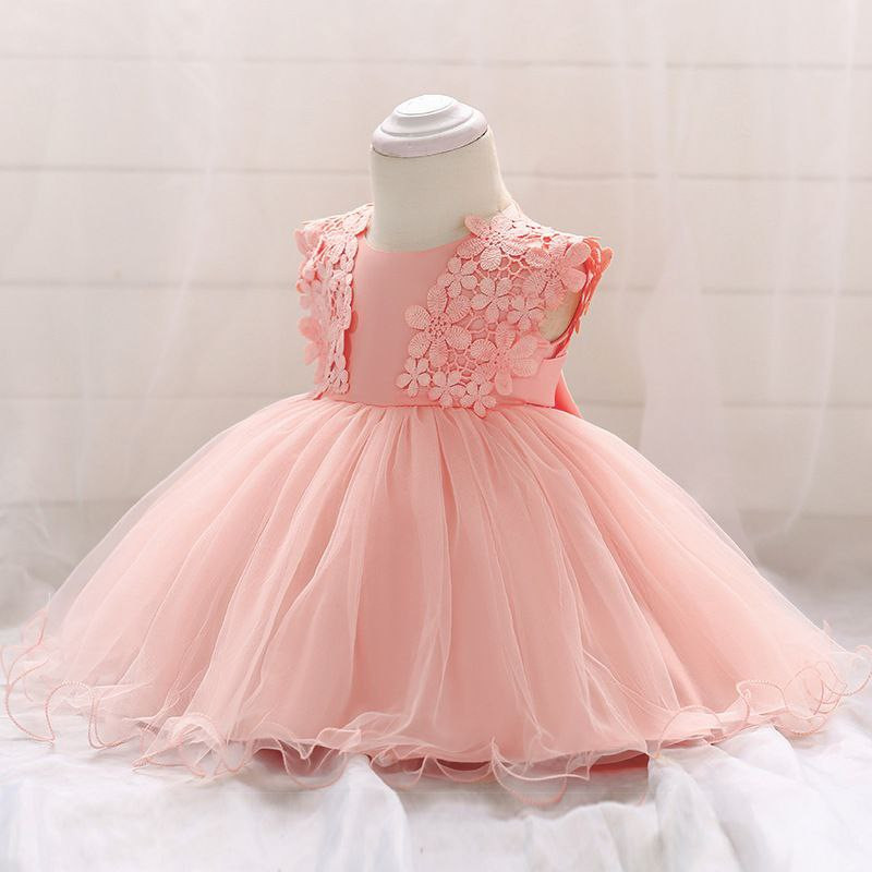 vêtements dentelle fleur coton gilet robe bébé princesse