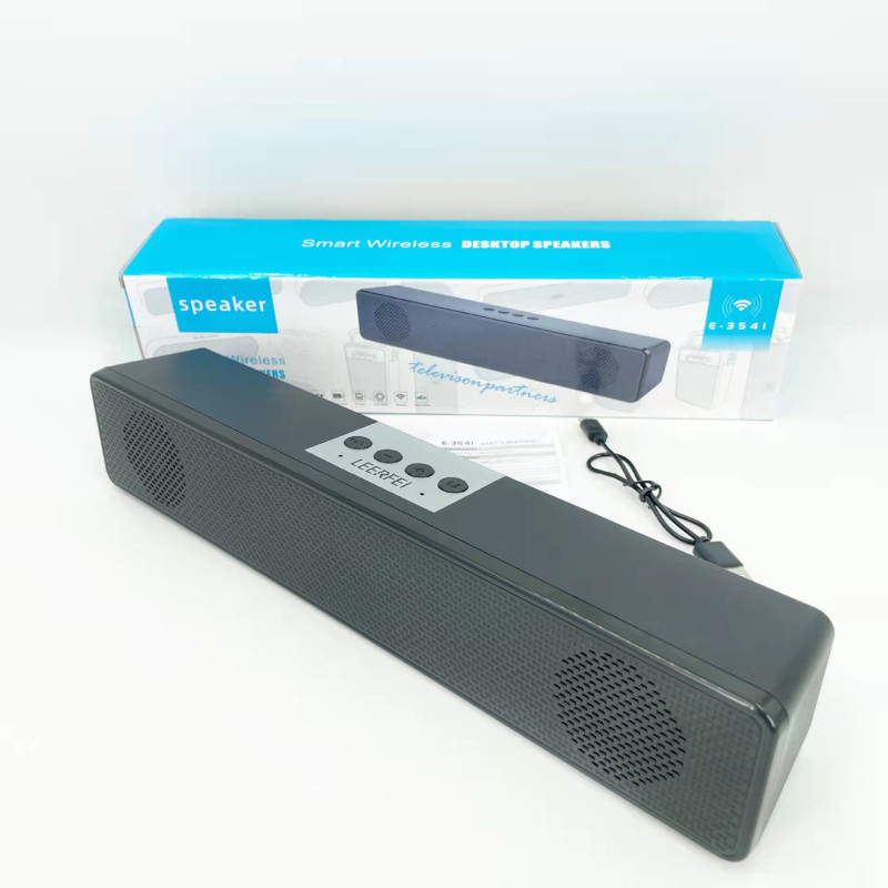 ComOne: Haut-parleur Bluetooth long 350TS avec port USB, audio filaire pour PC, basses lourdes, caisson de basses blaster