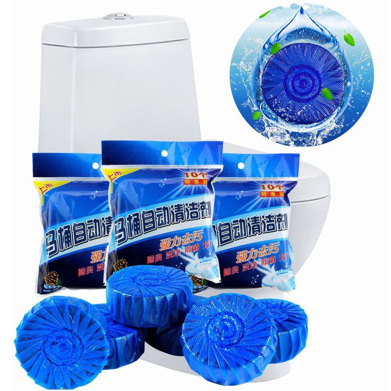 Bulles bleues universelles, trésor de nettoyage des toilettes nettoyant pour cuvette des toilettes, bloc de nettoyage des toilettes