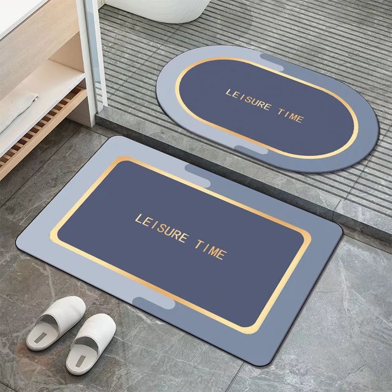 ComOne: Grand Tapis de sol moderne et minimaliste, absorbant, antidérapant, pour salle de bain, toilettes, chambre à coucher, porte d'entrée
