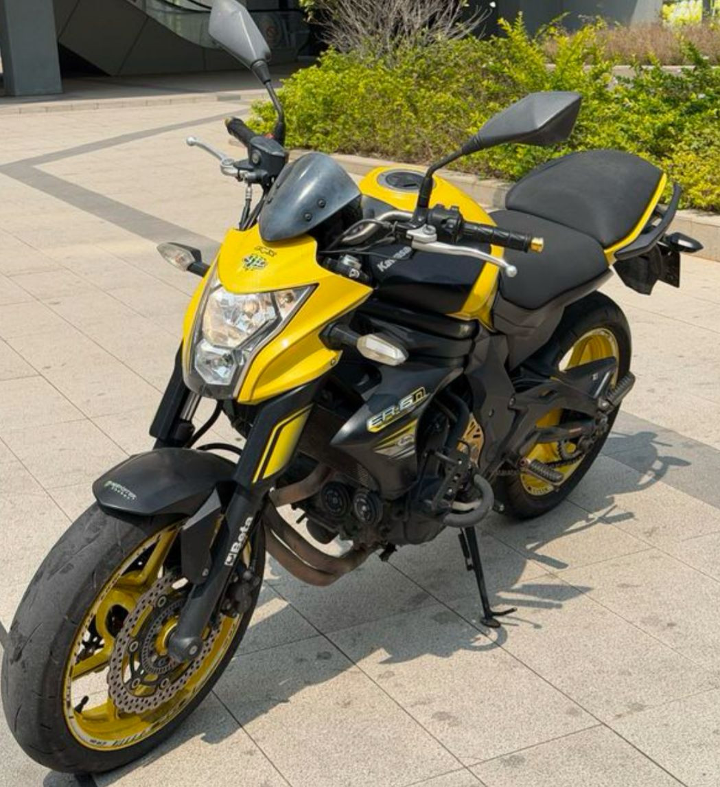 Kawasaki Z650 importée de 2016, en excellent état avec porte-gobelet et protège-chaîne - Moto d'occasion