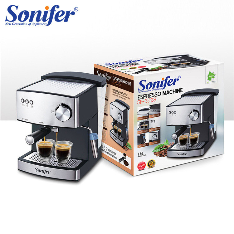 Machine à expresso Sonifer - petite machine à café manuelle semi-automatique à utilisation maison