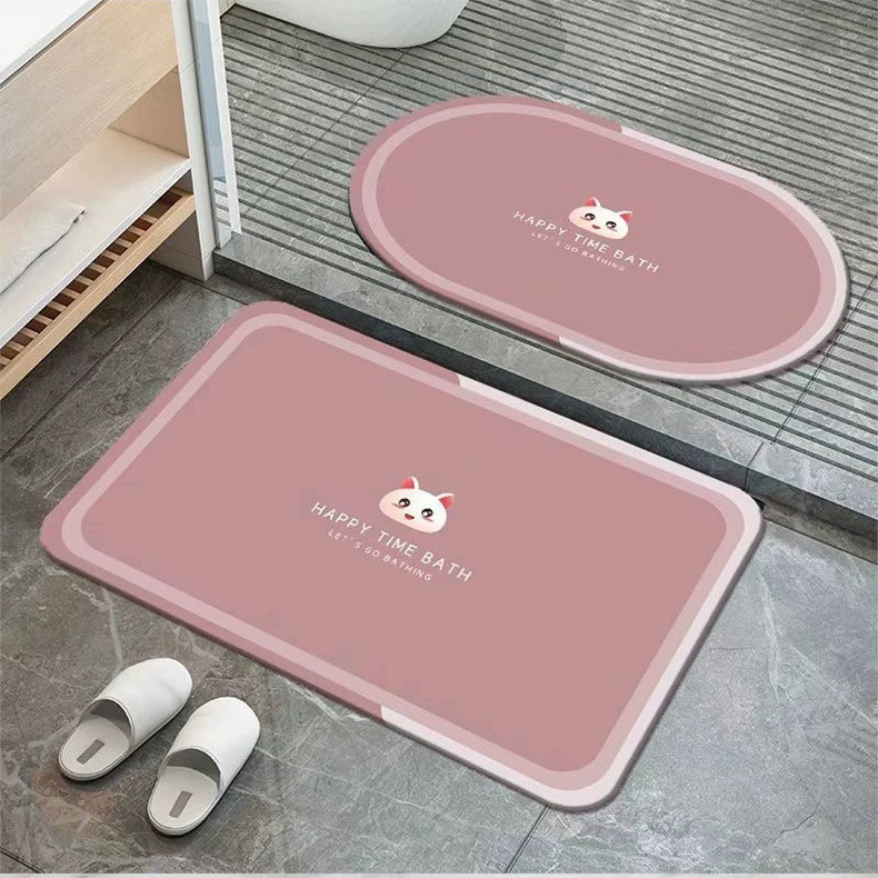 ComOne: Petit Tapis de sol moderne et minimaliste, absorbant, antidérapant, pour salle de bain, toilettes, chambre à coucher, porte d'entrée