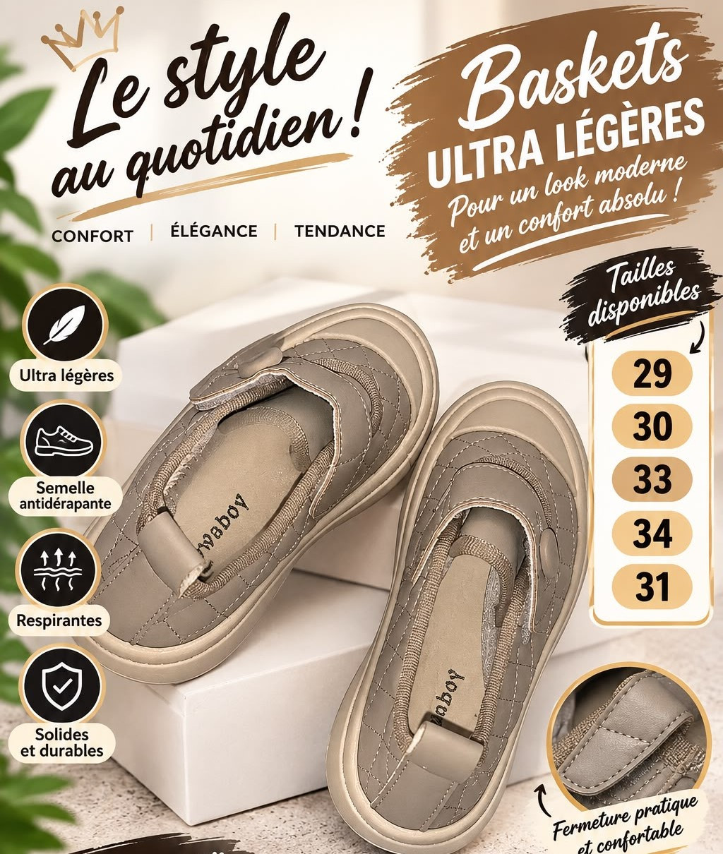 ST08 | Baskets ultra légères pour Enfants de qualité – Confort & Style au quotidien