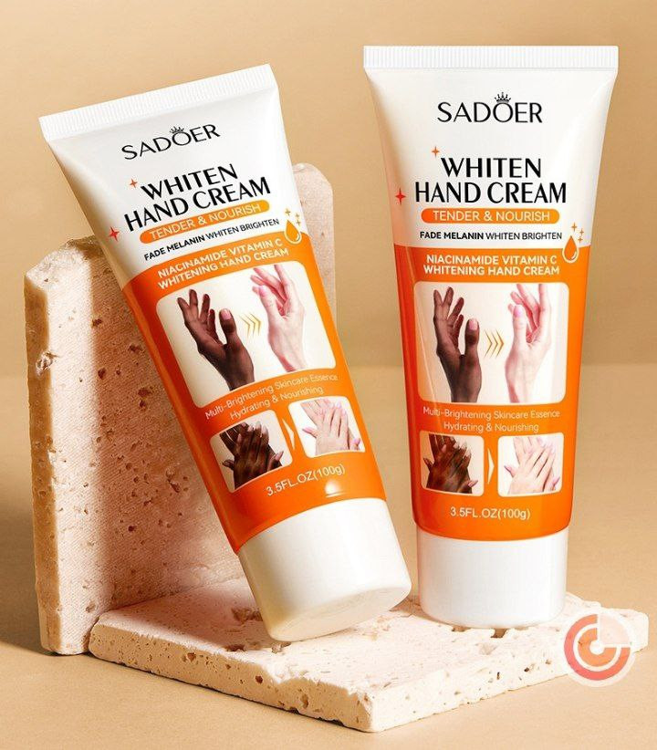 La crème blanchissante pour les mains SADOER hydrate les mains et prévient les gerçures Crème pour les mains 100g