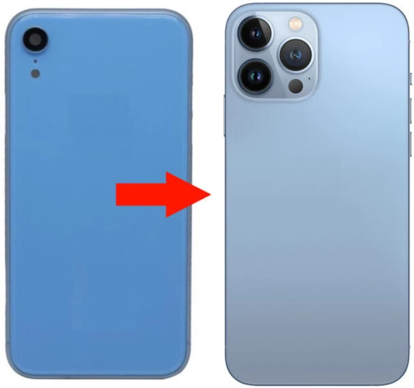 Apple XR modifié en 13 Pro Max d'occasion 85% neuf presenté sur Youtube LR -Hugo Kouame