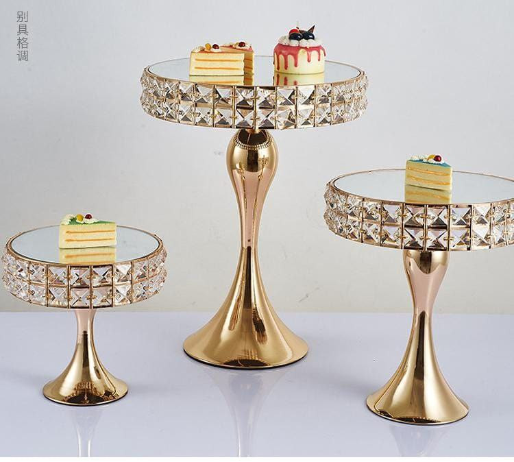support à gâteau miroir en métal sirène européenne table à dessert de mariage tasse à gâteau ornements de décoration de table