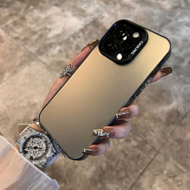 Étui coque de téléphone mobile Grey  haut de gamme NOUVEAU modèle de téléphone mobile adapté à iPhone  simple et complet