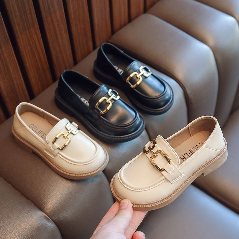 Mocassins en Cuir à Bout Rond pour Fille, Chaussures d'École Simples à Enfiler, Plates, Classiques et Formelles, Nouvelle Collection Printemps et Automne
