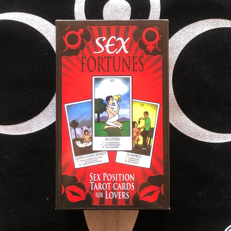 Jeu de quiz de défi de chambre à coucher de série de sexe érotique pour adultes, Carte de Tarot anglais de grande taille 7*12 cm avec instructions papier Cartes Oracle